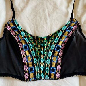 Chained in lace bustier